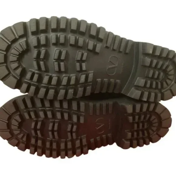 VALENTINO GARAVANI Rockstud Suede Combat Boots size 39/US 9 NWOT - Picture 10 of 14